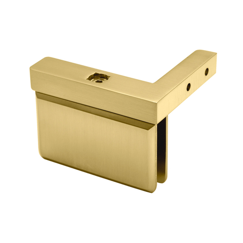 Patriot Grande L-Wall Mount Pivot Hinge Left or Right for 1/2" Glass - Satin Brass