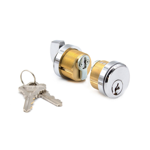 Keyed Cyl/T-Turn For Use With Patch Lock - Polished Stainless