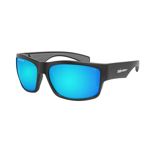 Bomber Safety Eyewear - Tiger Series - Blue Mirror Polarized