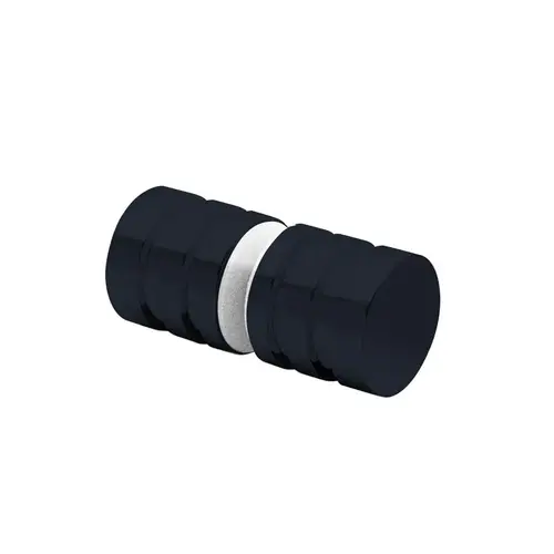 Classic 1 Diameter Modern Knob Back-to-Back - Matte Black