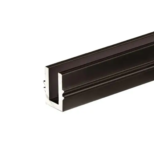 TRS100 Top Hung Rolling System Bottom Track 120" Long - Dark Bronze Anodized