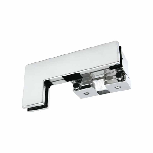 NPF Series Transom/Sidelite Patch Fitting With Manual Single Strike for Panic Handles - RHR - 1/2" Glass - Polished Stainless