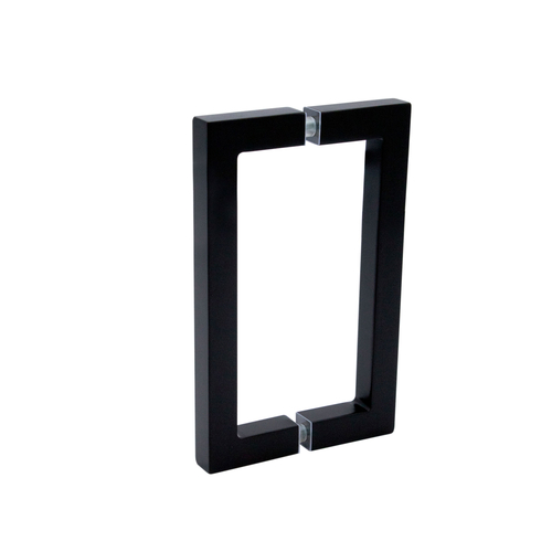 6" Center-to-Center Square Pull - Matte Black