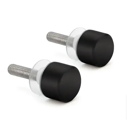 FHC PHTSK2MB Pull/Towel Bar - "Tall" Stud Replacement Cap - Matte Black