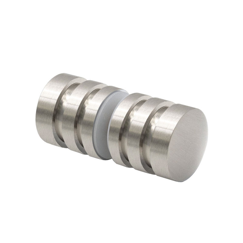 Back-to-Back Modern Knobs - Brushed Nickel