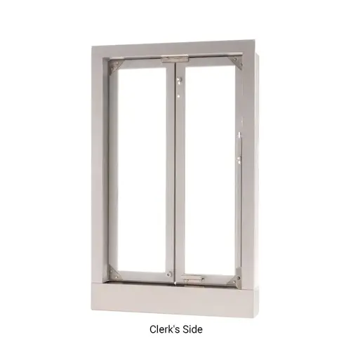 Manual Bi-Fold Window - 24" x 38-1/2" - Satin Anodized