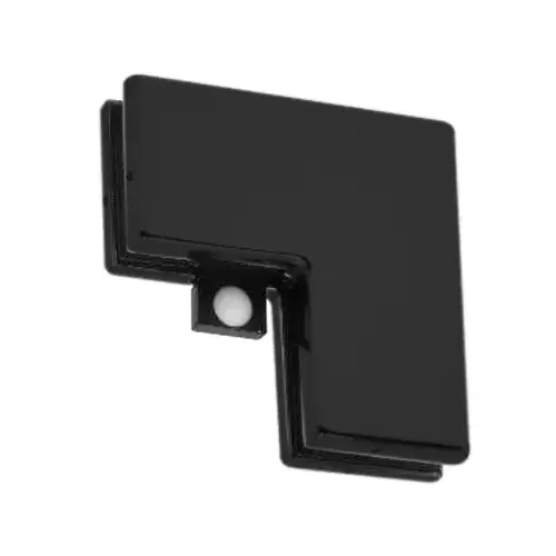 Sidelite Mount Patch w/Reversible Door Stop - Matte Black