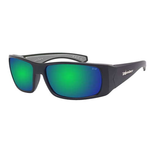 Bomber Safety Eyewear - Pipe Series - Green Mirror