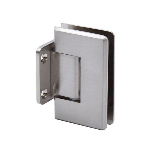 Preston Beveled 5 Degree Positive Close Short Back Plate Wall Mount Hinge - Brushed Nickel