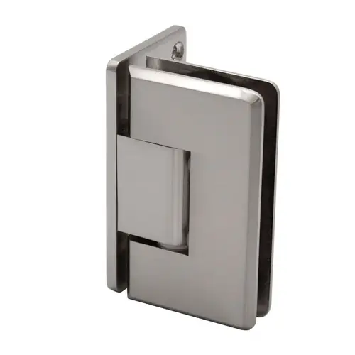 Carolina Beveled Adjustable Wall Mount Hinge Full Offset Back Plate - Brushed Nickel