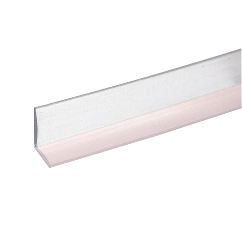 Clear 5/16" X 3/8" "L" Angle Jamb Seal with Tape 95" Length