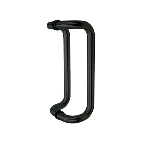 10" Offset Pull - 1" Diameter Back-to-Back Pull Handles - Matte Black