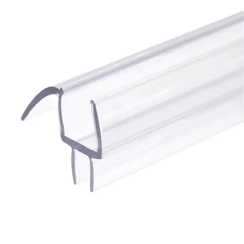 Clear Bottom Wipe Drip Rail for 3/8" Glass 95" Length