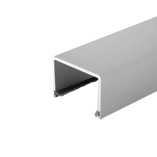 BRS100 Top Track for Rolling Sliding System - 120" Long - Brushed Stainless