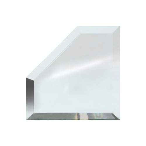 4" Corner All Sides Beveled Mitered Clear Mirror Glass