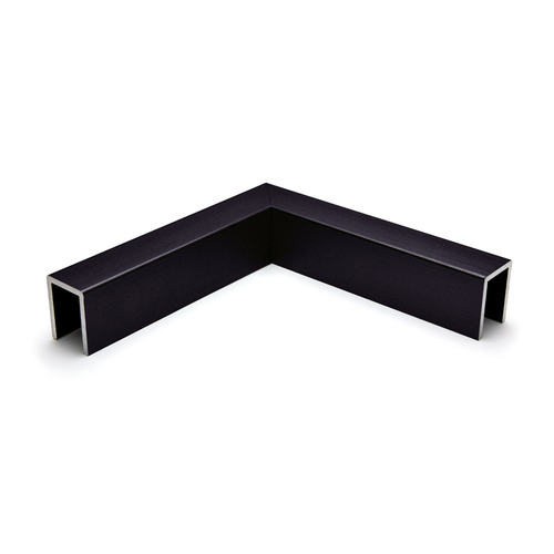 90 Degree Horizontal Corners 6" x 6" with Internal Sleeve - Matte Black