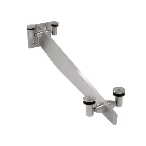 Glass Awning Bracket - 36" Long - Polished Stainless