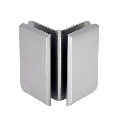 Preston Series 90 Degree Glass-to-Glass Bracket - Polished Chrome