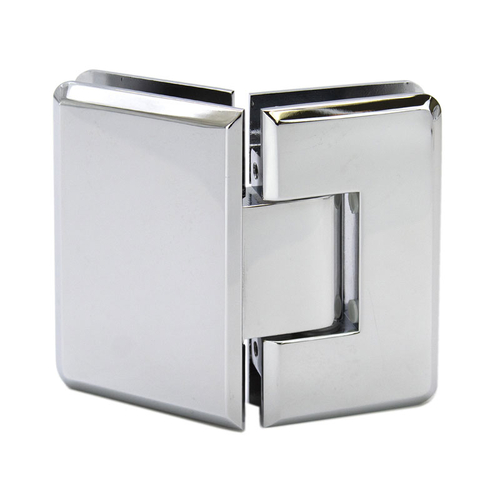 Carolina Beveled Glass To Glass 135 Degree Hinge - Polished Chrome