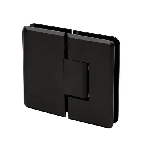 Carolina Beveled 5 Degree Positive Close Glass To Glass 180 Degree Hinge - Matte Black