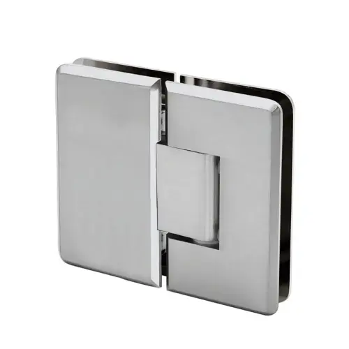 Carolina Beveled Glass-to-Glass 5 Degree Positive Close 180 Degree Hinge - Polished Nickel