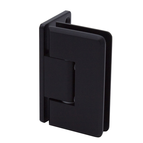 Carolina Beveled Adjustable Wall Mount Hinge Full Offset Back Plate - Matte Black