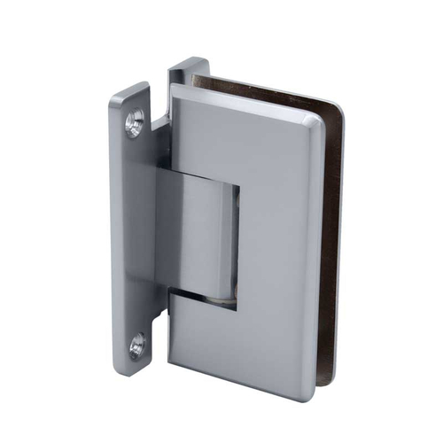 Carolina Beveled 5 Degree Positive Close Wall Mount Hinge Full Back Plate - Polished Nickel