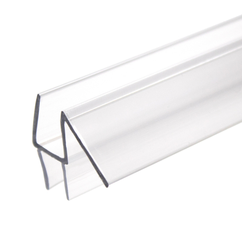 Clear Bottom Wipe Drip Rail 36" Long For 3/8" Glass