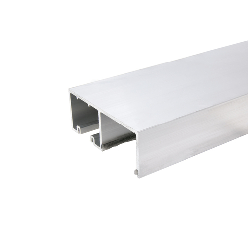 BRS200 Top Track With Glazing Pocket for Rolling Sliding System - 120" Long - Brushed Stainless