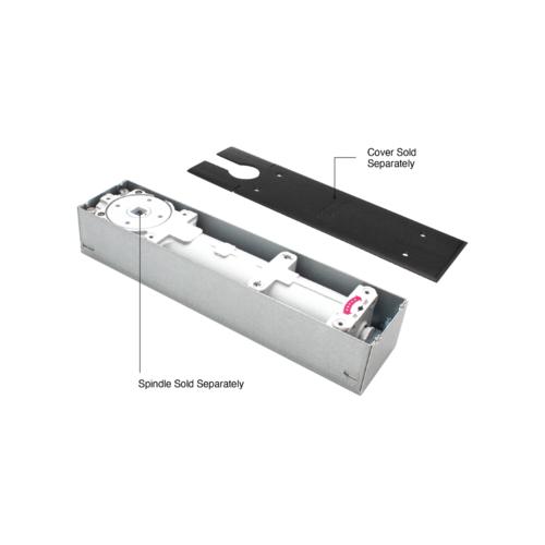 dormakaba BTS75V 90 Degree Hold Open Floor Closer Body in Cement Case