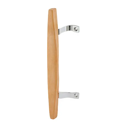 Sliding Door Wood Pull with Chrome Plated Brackets