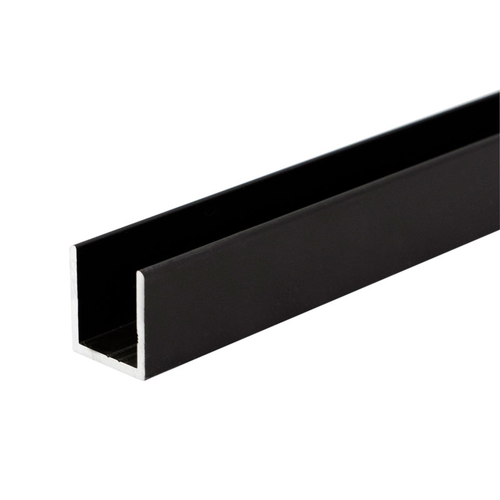 Wet Glaze 1" X 1" U-Channel- Dark Bronze Anodized  18" Length - pack of 25