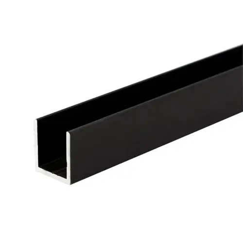 Wet Glaze 1" X 1" U-Channel- Dark Bronze Anodized  23" Length - pack of 5