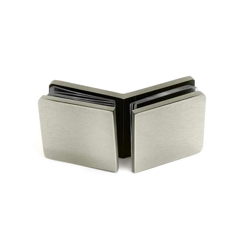 135 Degree Clamp Square Edge Standard - Brushed Nickel