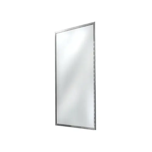 FHC ATM1836 Anti-Theft Framed Mirror 18" x 36" - Brushed Stainless