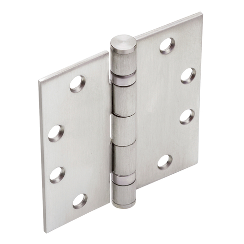 4-1/2" x 4-1/2" Ball Bearing Square Hinges - Satin Chrome