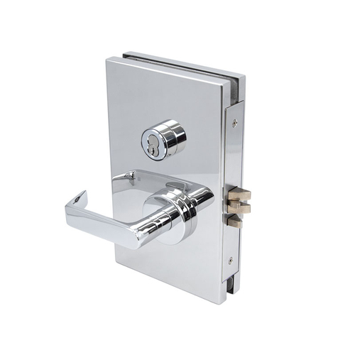 6" x 10" LH Center Lock Storeroom Function - Polished Stainless