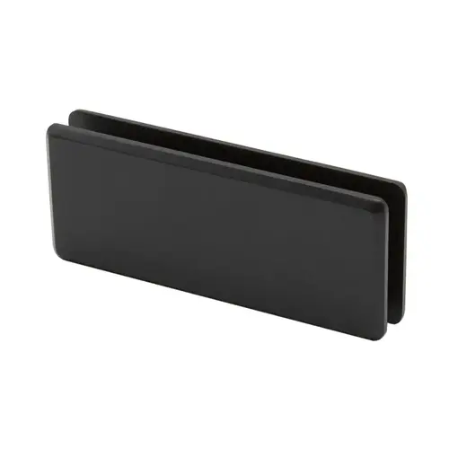 Beveled 180 Degree Glass to Glass Clamp - Matte Black