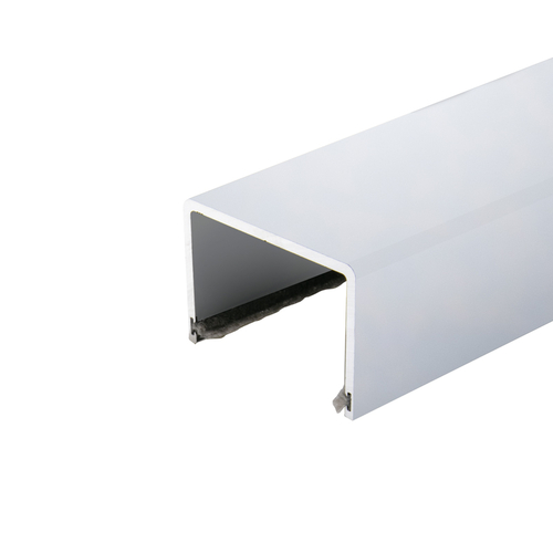 BRS100 Top Track for Rolling Sliding System - 120" Long - Polished Stainless