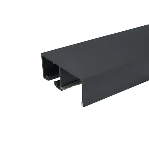 BRS200 Top Track With Glazing Pocket for Rolling Sliding System - 120" Long - Matte Black