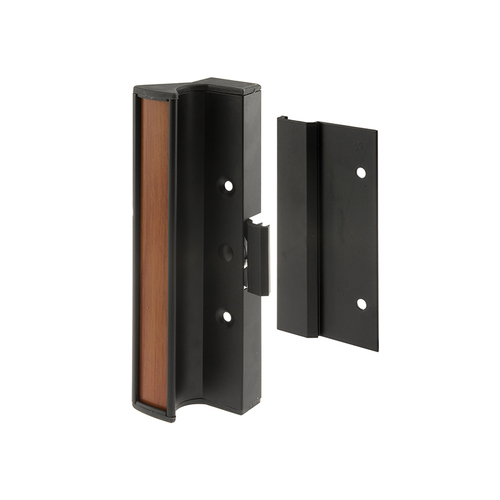 Aluminum - Black Finish - Patio Door Handle Surface Mounted With Clamp - International Windows