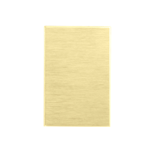 End Cap for 1" x 1-1/2" Wet Glaze U Channel Satin Brass (C260)