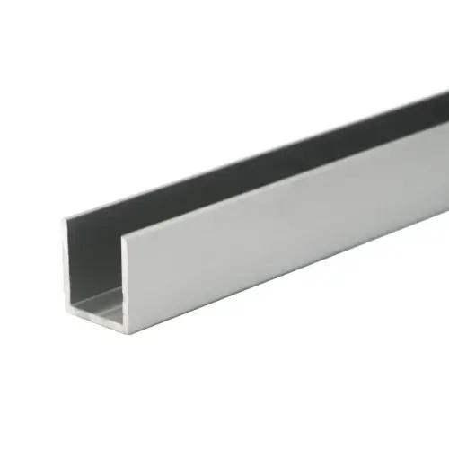 3/4" x 3/4" Deep U-Channel - Satin Anodized  95" Length