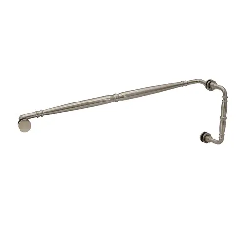 6" x 24" Baroque Pull/Towel Bar Combo - Brushed Nickel