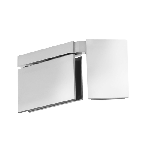 Cambria 135 Degree Glass-to-Glass Square Right Pivot Hinge - Polished Chrome