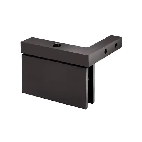 Cambria Square Pivot Hinge L-Wall Mount 3/8" Glass - Oil Rubbed Bronze