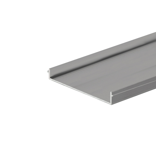 Wide Snap-In Filler Strip for BRS100/BRS200 Top Tracks - 120" Long - Brushed Stainless