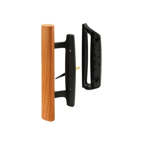 Sliding Glass Door Handle Set - 3-15/16" - Diecast - Black - Mortise (Single Pack)