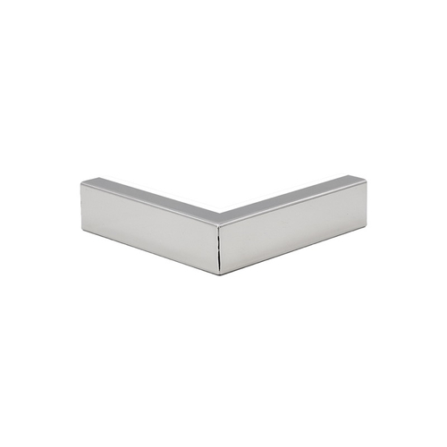 U - Shaped Edge Protector Top Cap for Railing/Windscreen 90 Deg Corner for CREC7 - Polished Stainless