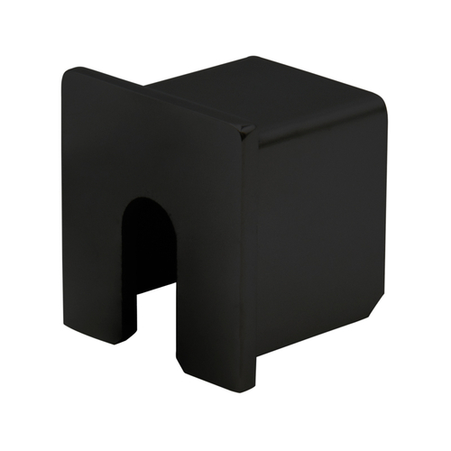 Wall Mount End Caps Aluminum Cap Rail 1 - 5/16" X 1 - 1/4" X 1 - 5/16" - Matte Black